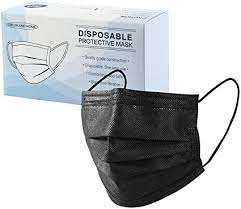 Black Masks-3-ply dispable/box